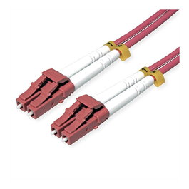 ROLINE Cable de Fibra Óptica LWL OM4 LC/LC, 1 m, 50/125 µm, Blindado, LSOH, Violeta, Ref: 21158610