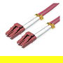 ROLINE Cable de Fibra Óptica LWL OM4 LC/LC, 1 m, 50/125 µm, Blindado, LSOH, Violeta, Ref: 21158610