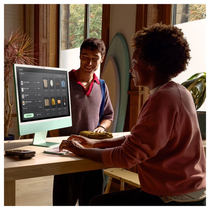 Apple iMac 24 pulgadas con pantalla Retina 4.5K, chip M4 con CPU 10 núcleos y GPU 10 núcleos, 16 GB RAM, 256 GB SSD, color Verde