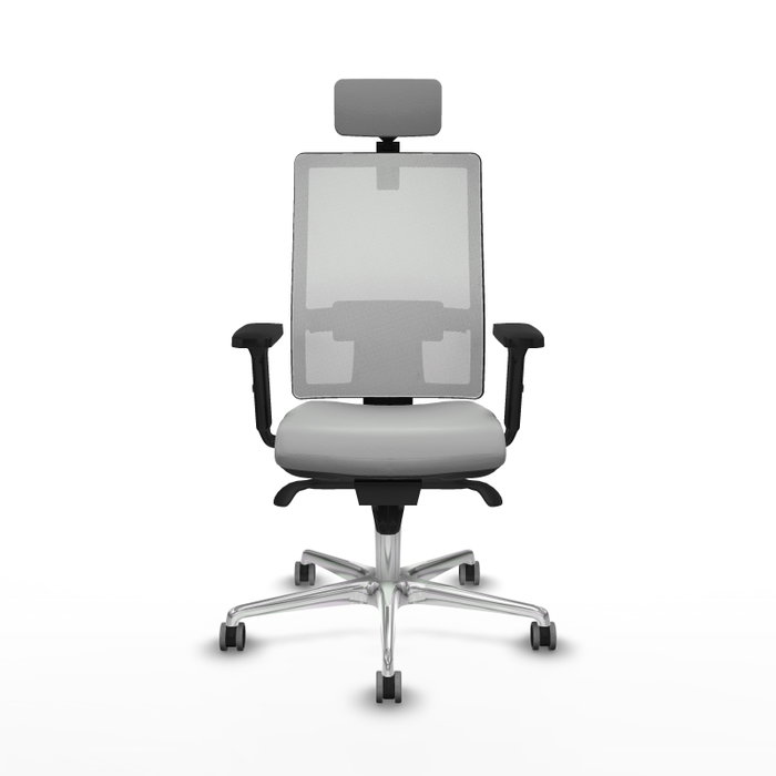 PIQUERAS Y CRESPO Silla de oficina Horna Gris claro y Blanco PIQUERAS Y CRESPO Silla de oficina Horna Gris claro y Blanco
