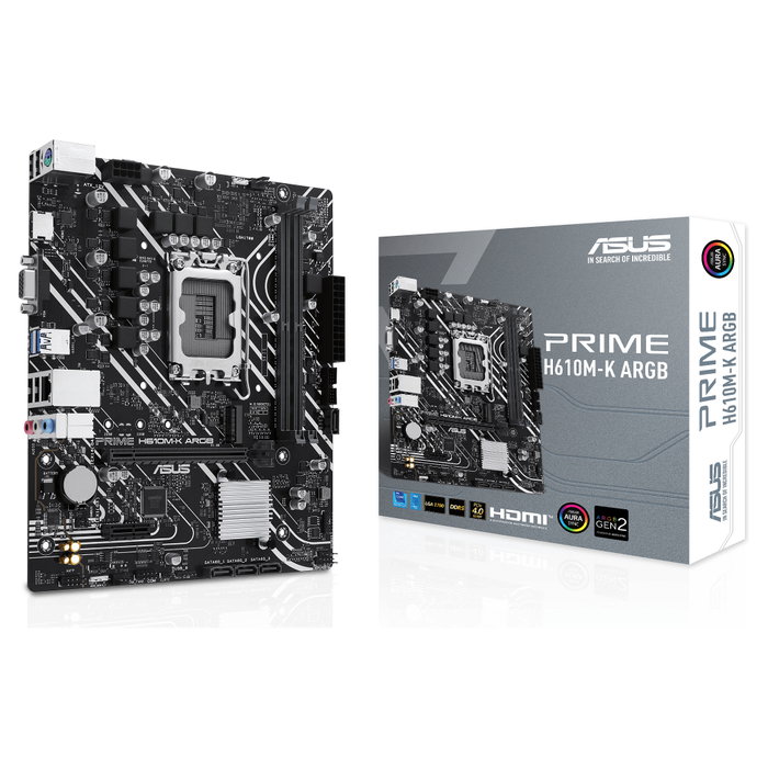 Asus Prime H610M-K ARGB DDR5 micro ATX Asus Prime H610M-K ARGB DDR5 micro ATX