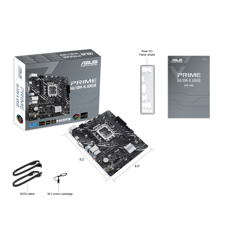 Asus Prime H610M-K DDR5 ARGB Placa Base Micro ATX Socket LGA 1700