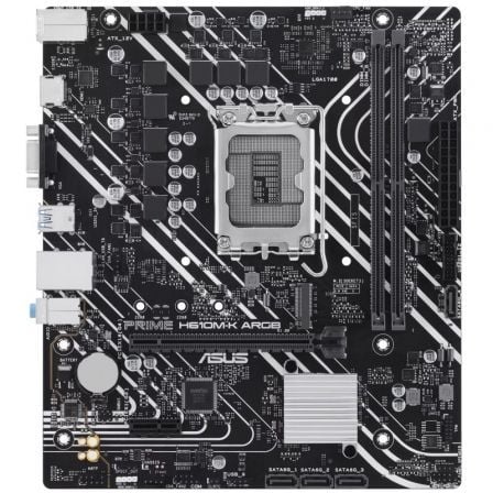 ASUS PRIME H610M-K ARGB Placa Base Micro ATX Socket LGA1700 para Intel 14/13/12 Gen, Chipset H610, DDR5, PCIe 4.0, M.2, Aura Sync ARGB, 90MB1G90-M0EAY0