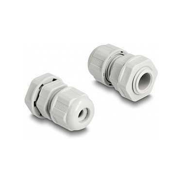 DeLOCK Prensaestopas EX M12 Gris (2 piezas)
