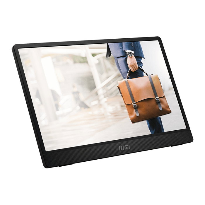 MSI PRO MP161DE E2 Monitor Portátil IPS 15.6 Pulgadas Full HD (1920x1080) 60Hz 4ms USB-C Altavoces Negro - Adaptive-Sync