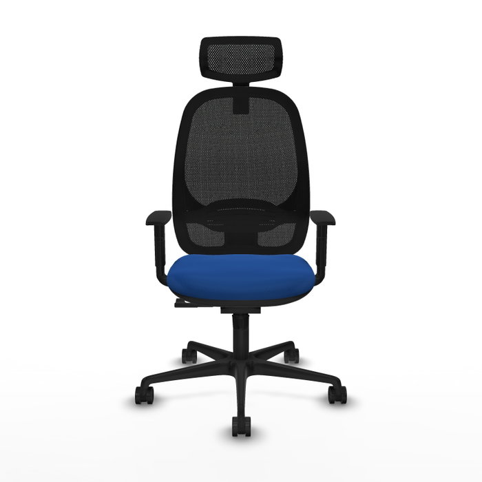 PIQUERAS Y CRESPO Silla de oficina Cilanco con mecanismo Sincro, Azul y Negro PIQUERAS Y CRESPO Silla de oficina Cilanco con mecanismo Sincro, Azul y Negro