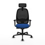 PIQUERAS Y CRESPO Silla de oficina Cilanco con mecanismo Sincro, Azul y Negro