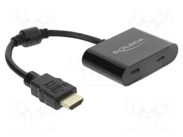 DeLOCK 63000 Adaptador USB Tipo C a HDMI y USB Tipo C 4K 60 Hz