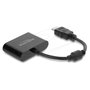 DeLOCK 63000 Adaptador USB Tipo C a HDMI y USB Tipo C 4K 60 Hz