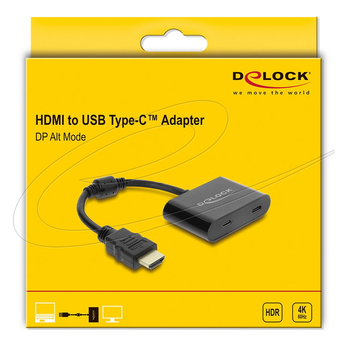 DeLOCK 63000 Adaptador USB Tipo C a HDMI y USB Tipo C 4K 60 Hz DeLOCK 63000 Adaptador USB Tipo C a HDMI y USB Tipo C 4K 60 Hz
