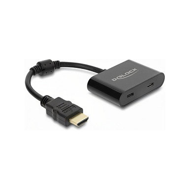 DeLOCK Adapter HDMI Stecker zu USB Type-C Buchse (DP Alt Mode) 4K 60 Hz, Konverter USB-C auf HDMI DeLOCK Adapter HDMI Stecker zu USB Type-C Buchse (DP Alt Mode) 4K 60 Hz, Konverter USB-C auf HDMI
