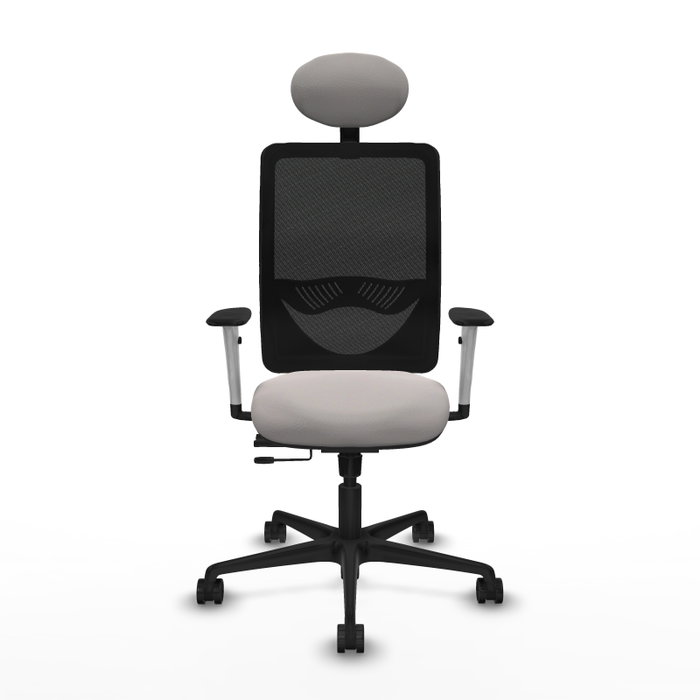 PIQUERAS Y CRESPO Silla de oficina Zulema Blanco/Negro con Mecanismo Sincro/Traslack PIQUERAS Y CRESPO Silla de oficina Zulema Blanco/Negro con Mecanismo Sincro/Traslack