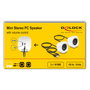 DeLOCK 27008 Mini Altavoces Estéreo Blanco y Plata