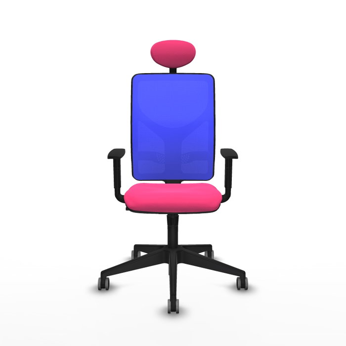 PIQUERAS Y CRESPO Silla de oficina Motilla Rosa y Azul con mecanismo Sincro PIQUERAS Y CRESPO Silla de oficina Motilla Rosa y Azul con mecanismo Sincro