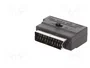 GEMBIRD Adaptador de SCART a RCA x3 bidireccional, negro