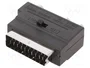 GEMBIRD Adaptador de SCART a RCA x3 bidireccional, negro