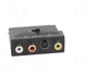 GEMBIRD Adaptador de SCART a RCA x3 bidireccional, negro