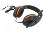 Gembird GHS-05-O Auriculares Gaming Negro y Naranja