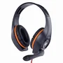 Gembird GHS-05-O Auriculares Gaming Diadema con Micrófono Boom Giratorio - Cable 2m, PS4/Xbox One/PC - Color Negro y Naranja