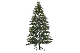 DKD Home Decor Árbol de Navidad Holly night Alpina Nevado Verde 130 x 210 x 130 cm