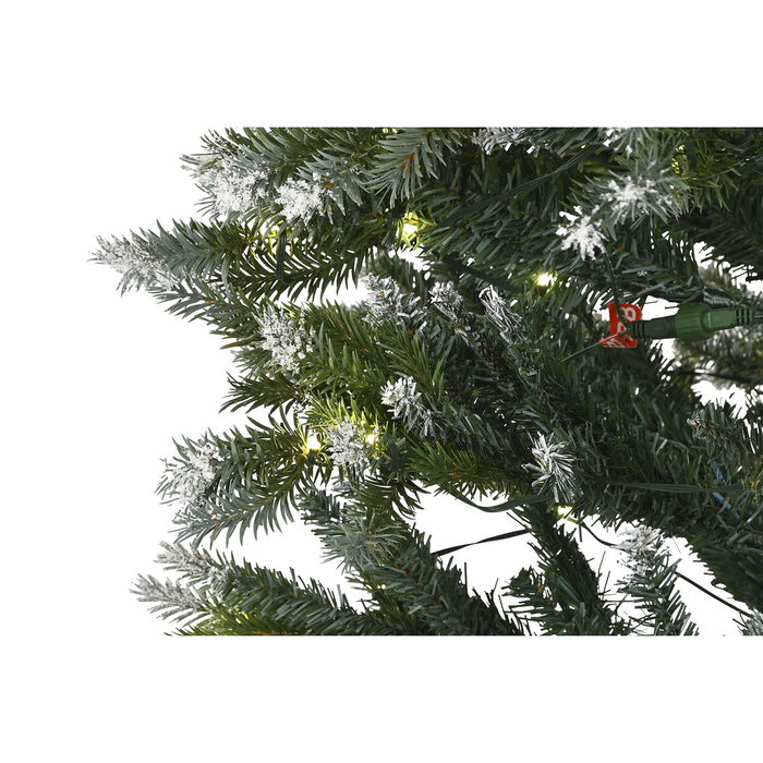 DKD Home Decor Árbol de Navidad Nevado con LED 130x130x210 cm