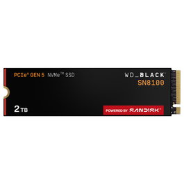 Western Digital WD_BLACK SN8100 SSD NVMe M.2 2TB PCIe 5.0 x4, 14900 MB/s, para PC/portátil