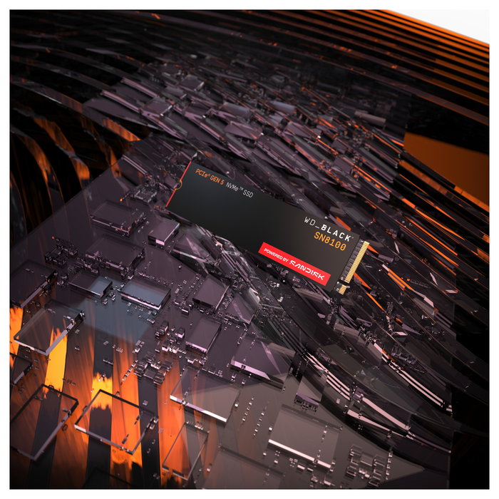 Western Digital WD_BLACK SN8100 SSD NVMe M.2 2TB PCIe 5.0 x4, 14900 MB/s, para PC/portátil