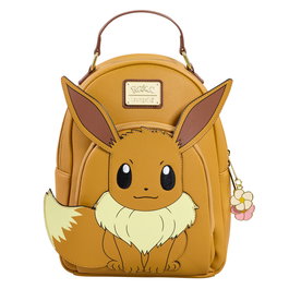 Loungefly Mochila Eevee Pokemon 21.5x27.9x10.1cm Piel Vegana Tirantes Ajustables