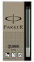 Parker Cartuchos de Tinta Quink Negro, Pack de 5
