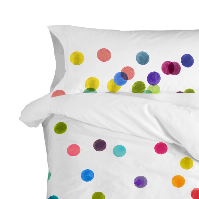 Funda de almohada HappyFriday Confetti Multicolor 45 x 125 cm Funda de almohada HappyFriday Confetti Multicolor 45 x 125 cm