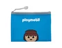 Dohe Bolsa multiusos con cremallera tamaño A4 Playmobil, transparente EVA