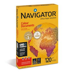 Papel A4 Navigator 120G 250H Colour Documents (Set de 8)