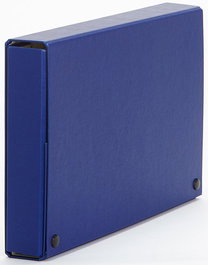 Carpeta De Proyectos Pardo Carton Forrado Pvc A4 Broches 9 Cm Azul