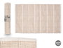 Giftdecor Alfombra Artesanal Cuadros Beige 60 x 90 cm (Set de 8)