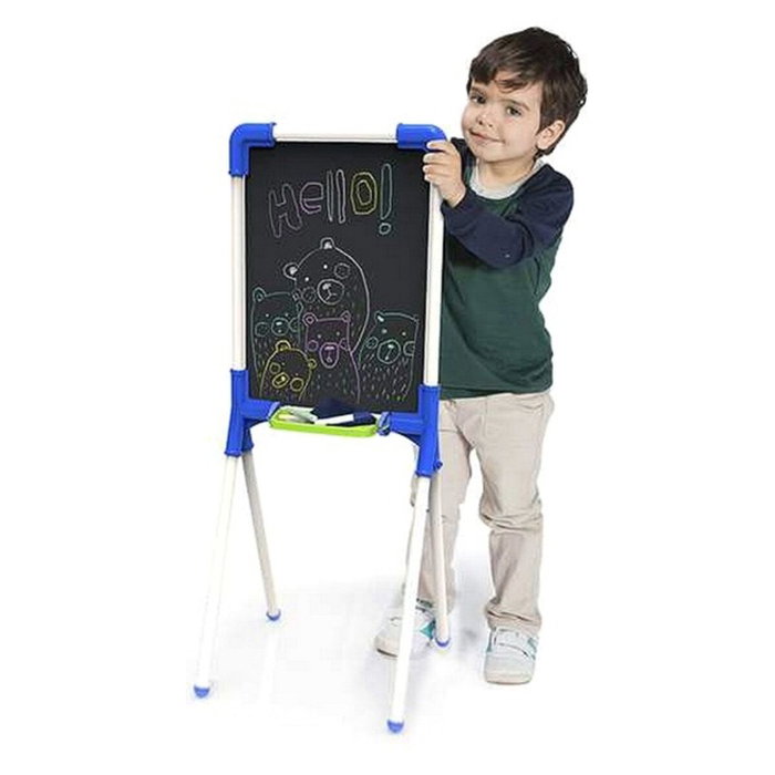 Chicos Pizarra Junior Reversible con 12 piezas