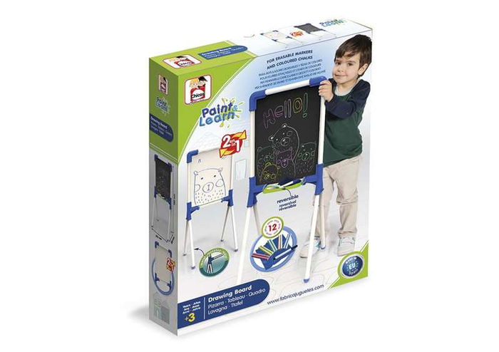 Chicos Pizarra Junior Reversible 37x32x85 cm Incluye 12 Piezas Chicos Pizarra Junior Reversible 37x32x85 cm Incluye 12 Piezas