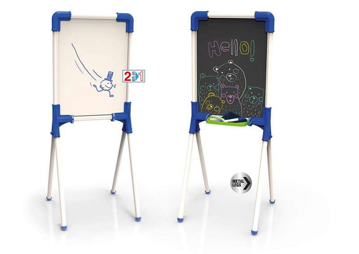 Chicos Pizarra Junior Reversible 37x32x85 cm Incluye 12 Piezas Chicos Pizarra Junior Reversible 37x32x85 cm Incluye 12 Piezas