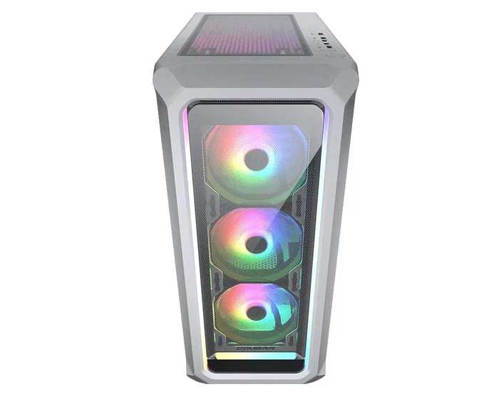 Cougar Archon 2 Mesh RGB - Caja Gaming Midi-Torre ATX con 3 Ventiladores ARGB, Panel Frontal de Malla, Blanco, Soporta Placas ATX/microATX/mini-ITX