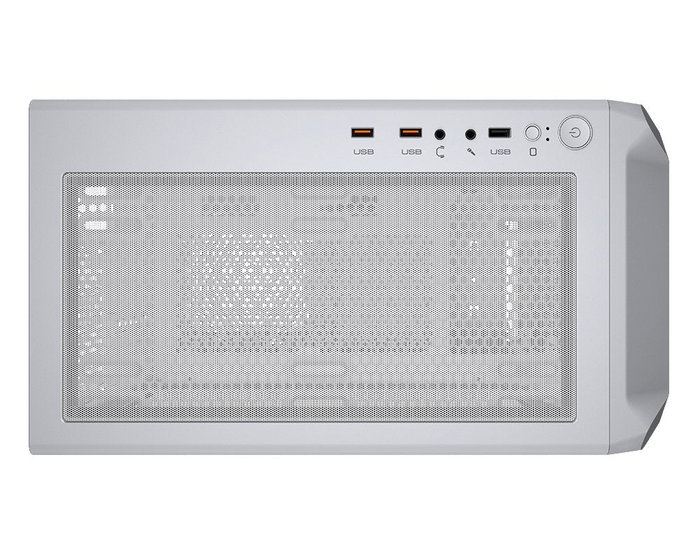 Cougar Archon 2 Mesh RGB - Caja Gaming Midi-Torre ATX con 3 Ventiladores ARGB, Panel Frontal de Malla, Blanco, Soporta Placas ATX/microATX/mini-ITX