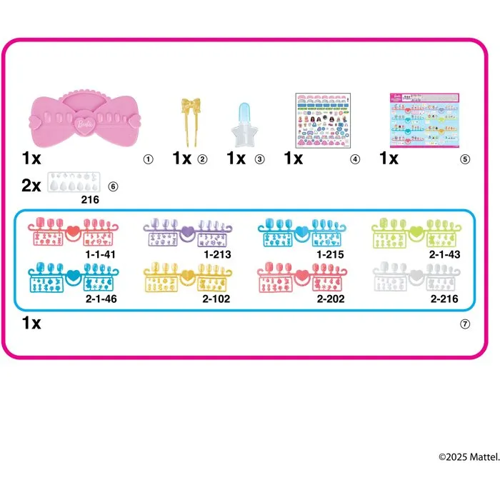 AQUABEADS Kit Barbie Diseña tus Uñas con 40 Uñas y Decoraciones Aquabeads