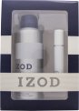 Izod White Gift Set con Eau de Toilette de 15 ml y Body Spray de 200 ml