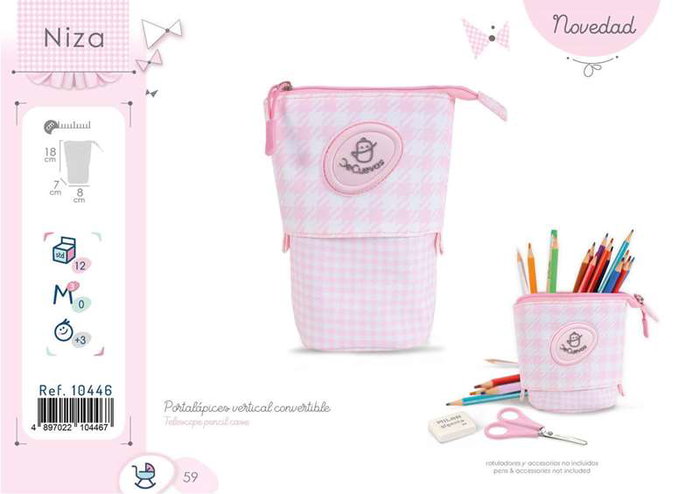 Decuevas Portalápices vertical convertible 18x8x7 cm