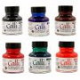 Daler Rowney SET TINTA CALIGRAFÍA 6 COLORES SURTIDOS (6X 29,5ML) D604300010 Tinta Lápices Plumas Pigmentada No Tóxico No Inflamable