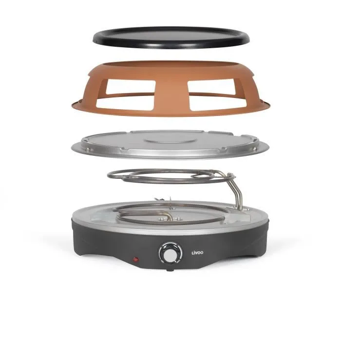 Livoo DOC304 Horno de Pizza 1200W para 6 personas Ø10 cm Antiadherente Livoo DOC304 Horno de Pizza 1200W para 6 personas Ø10 cm Antiadherente