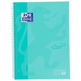 Oxford Europeanbook 1 Touch Cuaderno Espiral A4+ 80 Hojas Menta Pastel