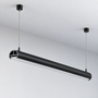 GreenIce Perfil de Aluminio KIMERA-BOVL Anodizado Negro con Difusor Opal y Tapones 2,02m