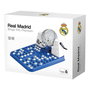 Falomir Bingo XXL Premium Real Madrid con 48 Cartones, 90 Bolas, Base para Bombo y Fichas, Juego en Español para 2 Jugadores de 5 a 8 Años