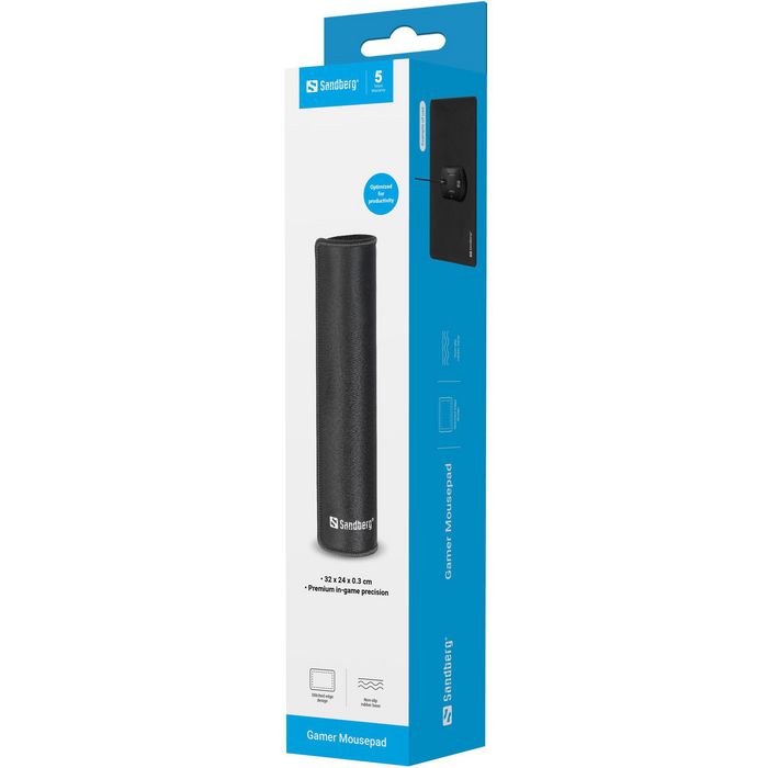 Sandberg Alfombrilla para Ratón Gamer de Gran Superficie para Precisión Superior y Base Antideslizante