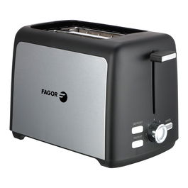 Fagor Tostador Toastpro 2 Ranuras 800W con Funciones Tostar, Descongelar y Cancelar y 7 Niveles de Tostado