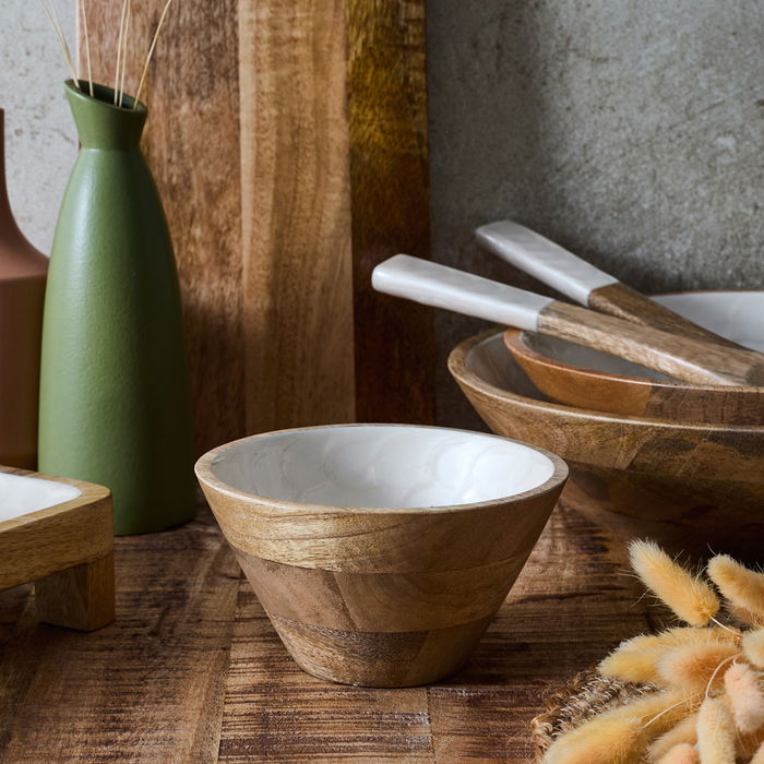 Home Deco Factory Bol de Mango Colección Natural, Diámetro 15 cm, Plato o Cuenco Decorativo de Madera Home Deco Factory Bol de Mango Colección Natural, Diámetro 15 cm, Plato o Cuenco Decorativo de Madera